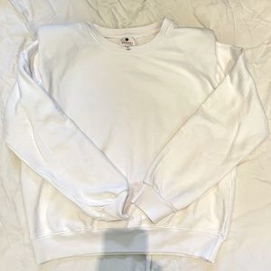 Sundry padded shoulder sweatshirt